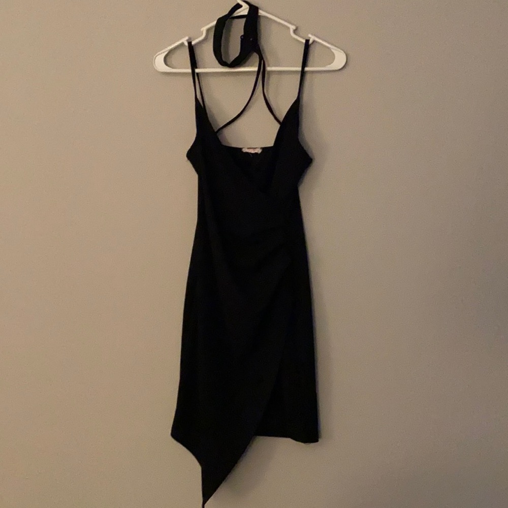 Black mini chocker dress